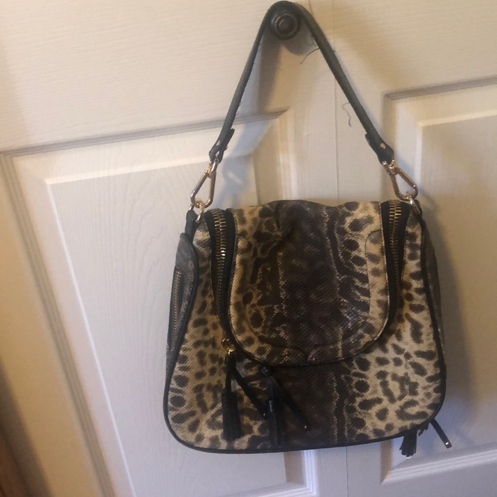 Beautiful Ports Snake Print Leather Bag